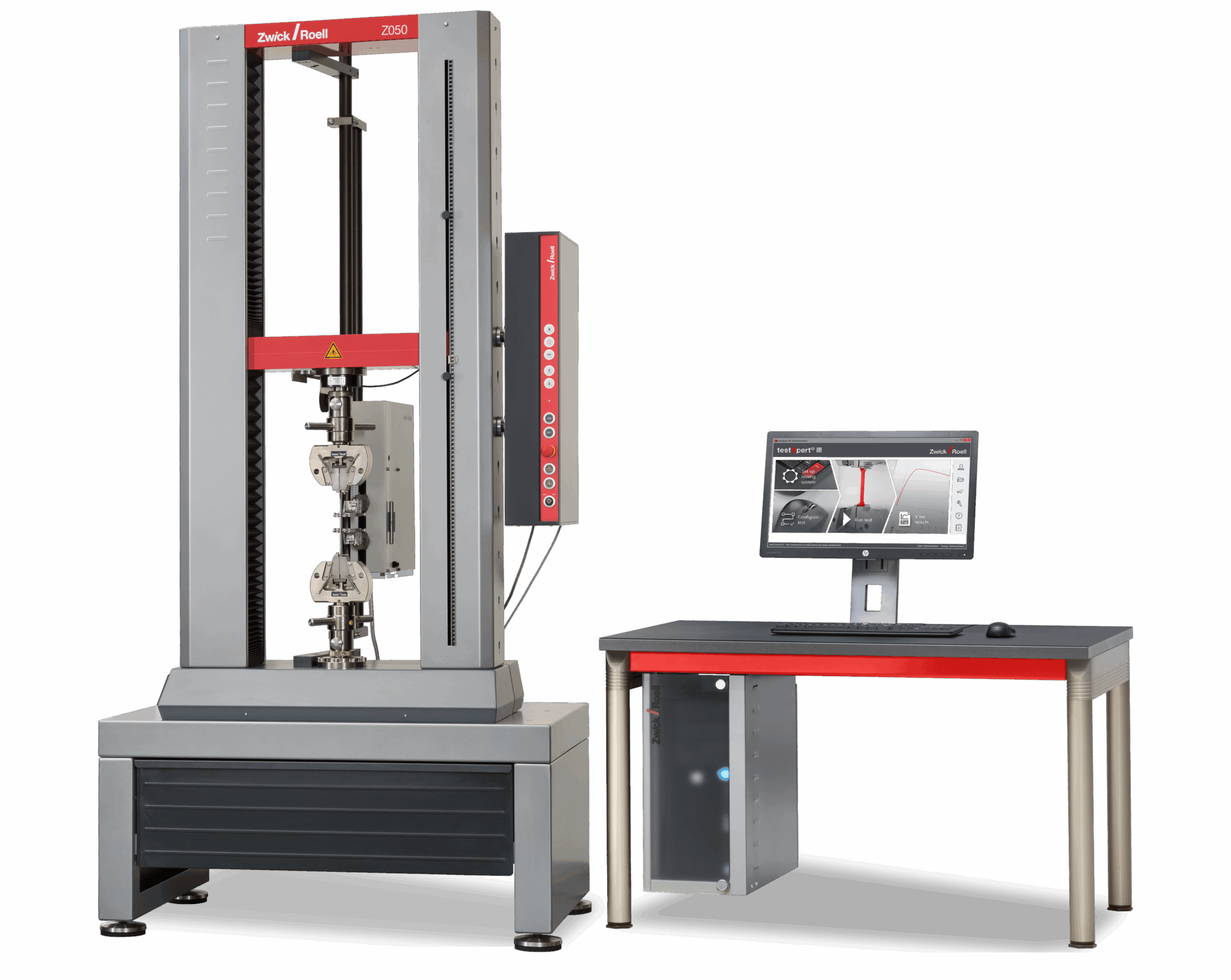 ZRS erbjuder ProLine från ZwickRoell – en universell provningsmaskin för standardiserade tester av material och komponenter. Med testlaster från 5 kN till 100 kN är den idealisk för drag-, kompressions- och böjprovning inom flera industrier.